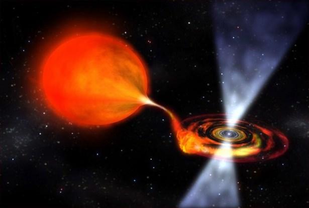 <p>Güneş Sistemi gibi Samanyolu galaksisinde bulunan V404 Cygni karadeliği, 26 yıl uyuduktan sonra yeniden hareketlendi.</p>
