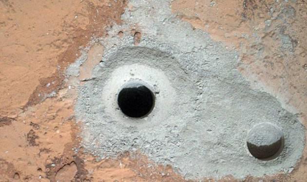 Curiosity, gezegen y&uuml;zeyindeki ilk kaya delme işlemini d&uuml;n başarıyla ger&ccedil;ekleştirdi