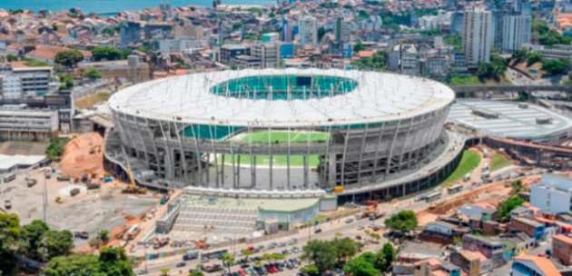 <p>Arena Fonte Nova<br />Kapasite: 49,280<br />oynanacak Maçlar:<br />İspanya - Hollanda<br />Almanya - Portekiz<br />İsviçre - Fransa<br />Bosna Hersek - İran<br />Son 16 / H1 - G2<br />Çeyrek Final</p>