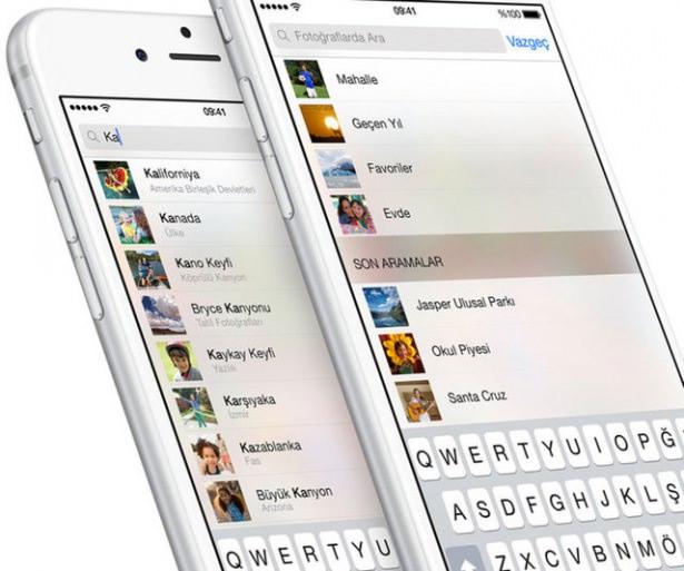 <p>Fotoğrafları daha rahat bulmak için, fotoğraflar sizin için telefon tarafından belirli kategorilere ayrılıyor böylece fotoğraflar arasında arama yapılabiliyor.</p>
