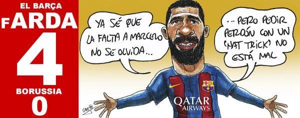 <p>Marca Gazetesi "Barcelonalıların Arda Turan'ın Real Madrid maçında yaptığı son dakika faulünü kolay kolay unutamayacak ama şöyle bir gerçek var ki dün gece Arda'nın gösterdiği performansta kolay unutulamayacak.</p>