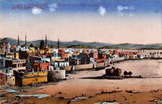 <p>1908 yılında Medine'den atılan bir kartpostal.</p>
