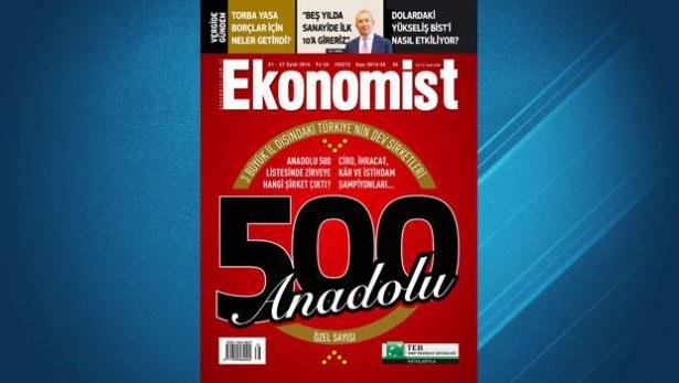 <p>Ekonomist’in Türk Ekonomi Bankası’nın (TEB) katkılarıyla yaptığı “Anadolu’nun En Büyük 500 Şirketi” araştırmasının 2013 yılı versiyonu sonuçlandı.</p>

<p>Anadolu’nun En Büyük 500 Şirketi sıralamasında 2013’te zirve yine el değiştirdi.</p>

<p>İşte “Anadolu’nun En Büyük 500 Şirketi” listesine giren şirketlerden ilk 50'si: (Listenin tamamına Ekonomist'in bu haftaki sayısından ulaşalabilir)</p>
