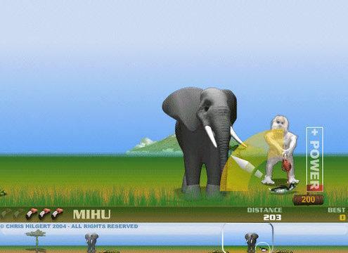 Yeti Sports – Flamingo Drive  Elinizdeki Flamingo'nuzla penguene vurarak pengueni olabildiğince uzağa atmaya çalışıyorsunuz.