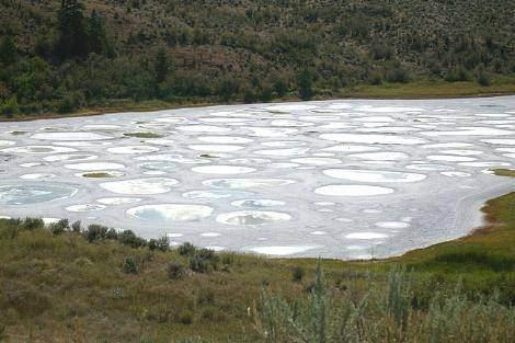 <p>Benekli Göl, Kanada Dünyanın mineral yoğunluğu bakımından en zengin göllerinden biri olan Benekli Göl, ABD sınırından 1.5 km ötede bulunuyor. Yazları beyaz, yeşil ve sarı renge bürünen mineral kaynağı gölün üzerinde oluşan doğal patikalarda yürüyüş yapabilirsiniz.</p>