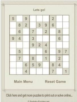 Just Sudoku  Dünyanın en popüler zeka oyunlarından biri olan Sudoku'nun bu sürümünde 25 farklı seviyede ve 5 zorluk derecesinde Sudoku oynayabiliyorsunuz.