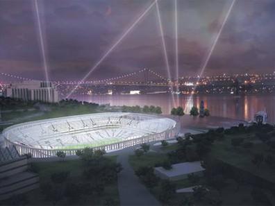 Stadyumun çatısı dünyaca ünlü stadyumlarda olan şeffaf çatı örtüsüyle kapanacak.