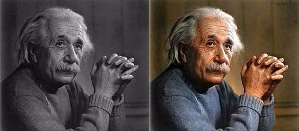 <p>Ünlü Alman bilim adamı Albert Einstein'ın renklendirilmiş bir fotoğrafı.</p>

<p> </p>
