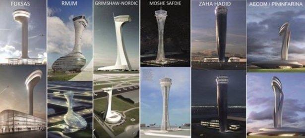 <p>İstanbul'da inşası devam eden 3. Havalimanı'nın hava trafik kontrol kulesi için tasarımcılar birbiriyle yarışıyor.</p>
<p> </p>