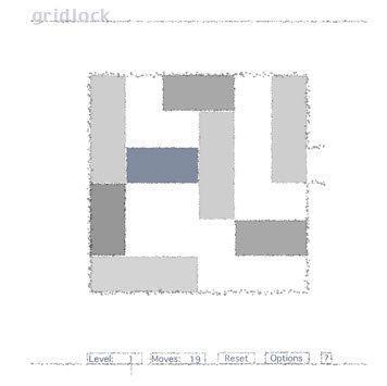 Gridlock  Bir zeka oyunu olan Gridlock'ta mavi renkli bloku açabilmek için hangi blokları nereye kaydırmanız gerektiğini bulmaya çalışıyorsunuz.