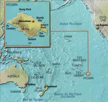 Pitcairn Adaları Büyük Okyanus'un güneyinde volkanik kökenli adadır. Tahiti'nin 2170 km güneydoğusunda yer almaktadır. Pitcairn Adası dışında, üzerinde yerleşme bulunmayan Oeno, Henderson ve Ducie adalarıyla beraber Birleşik Krallık'a bağlı Pitcairn Adaları Denizaşırı Toprağı'nı oluşturur.