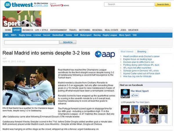 <p>Real Madrid'in kendisini dokunulmaz zannettiği yorumunu da satır aralarına sıkıştıran gazete, "Oysa Real, Türk cehenneminde tehlikeyi gördü" anlamına gelen, "Real, Türk çukurunda cadıları gördü" deyimini kullandı. 3-2'lik yenilgiyle Portekizli çalıştırıcı Mourinho'nun, öngöremediği bir acı yaşadığı da yazıldı.</p>