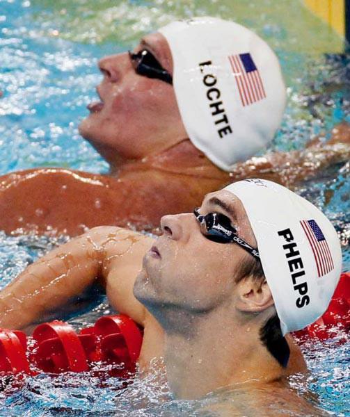 PHELPS-LOCHTE : Aslında daha fazla disiplinde mücadele etmeleri bekleniyordu ancak Phelps 200 metre serbestte yarışmayacağını açıklayınca 200 ve 400 metre ferdi karışık yarışlarında kapışacaklar. Phelps 18 madalya sahibi artistik cimnastikçi Larissa Latynina'nın rekoruna sadece 3 madalya uzakta. ABDseçmelerinde Lochte'yi geçti. Florida'lı rahat kişiliğiyle tanınan Lochte ise "2008 Phelps'in yılıydı Londra benim konuşulacağım yer olacak" diyor. Senkronize resitalleri kaçmaz.