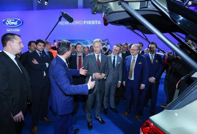 Belçika Veliaht Prensi Philippe de fuarı ziyaret edenler arasındaydı.