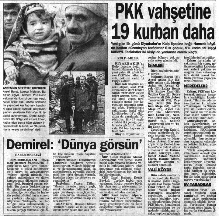 <p>1995 Diyarbakır ,Kulp Hamzalı köyü.</p>
