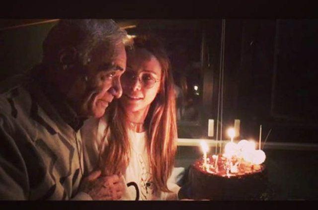<p>Burçin Terzioğlu ve babası <strong>Yılmaz Terzioğlu</strong></p>