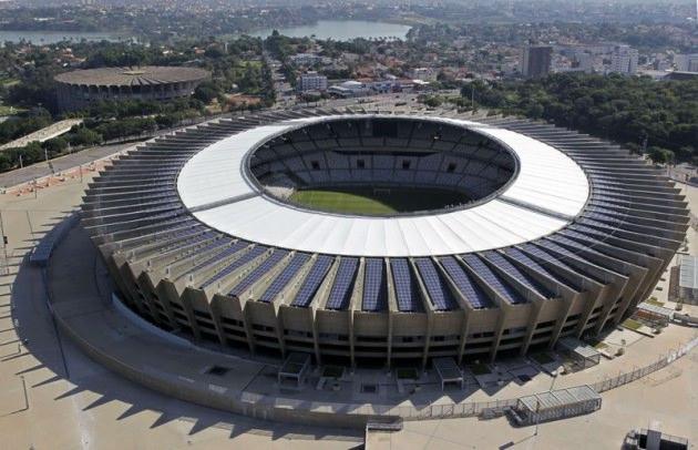 <p><strong>Stat:</strong> Mineirao<br /><strong>Şehir:</strong> Belo Horizonte<br /><strong>Kapasite:</strong> 58.259</p>