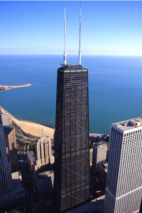 <p>36. John Hancock Center<br /> Chicago, USA, 344m</p>