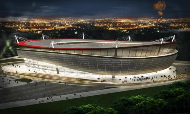 <p>ESKİŞEHİR STADYUMU</p>
<p>166 dönüm arazi üzerine inşa ediliyor.17 Kasım 2011'de ihalesi yapıldı. 33 bin seyirci kapasiteli. Tribün altları spor salonu olarak değerlendirilecek. Stadyum ES-ES'lilerin kırmızı-siyah çizgilerini yansıtıyor.</p>