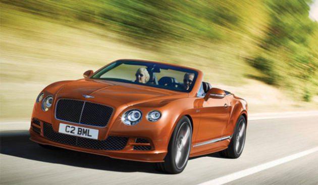 <p><strong>Bentley GT Speed Convertible</strong></p>
<p>İngilizlerin ünlü lüks otomobil markası Bentley de Cenevre Fuarı'nda yer alıyor. 6 litrelik W12 motoruyla Bentley GT Speed Convertible, 326 kilometreye kadar hız yapmanızı sağlayan bir otomobil.</p>