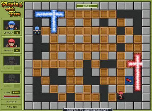 Playing with Fire  Bomberman'ı bilmeyenimiz yoktur. Playing with Fire'da (Ateşle oynama), komşunuz sizi avlamadan önce duvarları patlatmak suretiyle arkadaşlarınıza ulaşmanız gerekiyor.