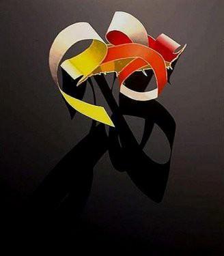 Ribbons on Gray