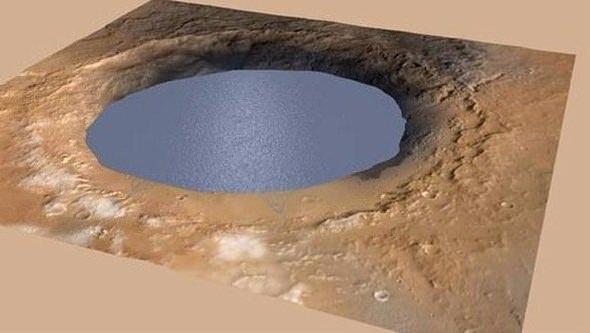 <p><strong>Curiosity Mars’ta eski bir göle ait izler görüntüledi </strong></p>

<p>NASA’nın Mars’taki Curiosity (Merak) isimli keşif aracı, 154 kilometre genişliğindeki Gale kraterinin milyonlarca yıl önce suyla dolu bir göl olabileceğini kanıtlayan yer şekillerini fotoğrafladı.</p>
