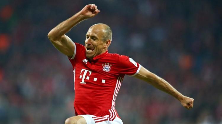 <p>89 - Robben - Bayern Munich</p>
