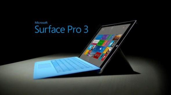 <p><strong>10. Microsoft Surface Pro 3</strong><br />
Surface Pro 3; 12 inç büyüklüğünde ClearType Full HD Plus 2160x1440 çözünürlüğünde 3x2 oranlı bir ekrana, 4.nesil Intel i3/i5/i7 işlemciye, USB 3.0 girişe ve 800 gram ağırlığa ve 5 Megapiksel kamera sahip.</p>
