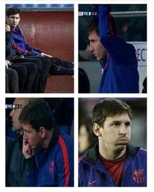 <p>Tito Vilanova, Arjantinlin yıldızı sakatlığına rağmen 62. dakikada Fabregas'ın yerine sahaya sürdü.</p>