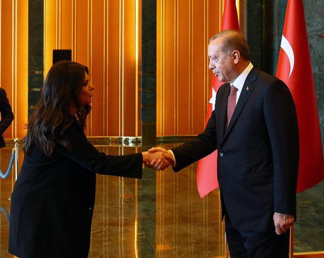 <p>Cumhurbaşkanı Recep Tayyip Erdoğan, Cumhurbaşkanlığı Külliyesi'nde 30 Ağustos Zafer Bayramı dolayısıyla resepsiyon verdi. Cumhurbaşkanı Erdoğan, davetlilerle selamlaşarak, sohbet etti.</p>

<p>​​</p>
