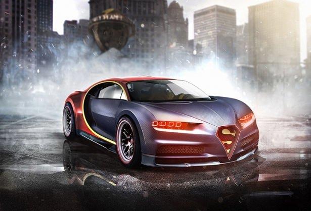 <p>Süperman'in süper hızına Bugatti Chiron.</p>