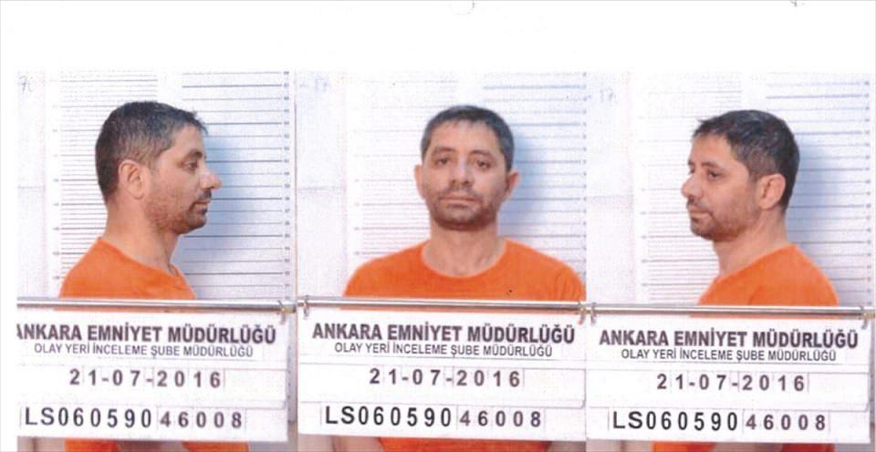 <p> Akıncı Üssü'nde yakalanan Batmaz'ın emniyette çekilen fotoğrafı </p>