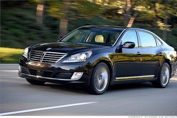 <p><strong>Hyundai Equus<br /></strong><br />Lüks otomobiller içinde dikkat çeken modellerin başında gelen aracın ABD'deki satış fiyatı 61 bin dolardan başlıyor.</p>