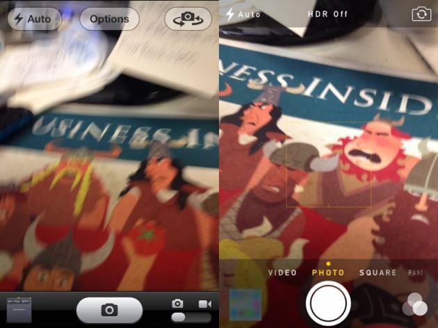 <p>Kamera ekranı da kullanıcılar için daha kolay bir arayüz tercih edilmiş gibi görünse de pek fark yok gibi</p>