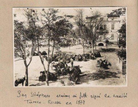 <p>Ayastefanos Antlaşması'nın imzalandığı yer (1878 - Yeşilköy)</p>