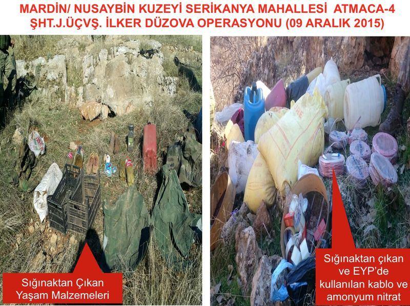 <p>02 aralık 2015 tarihinde Mardin Artuklu ilçesi Meydanbaşı mevkiinde askeri personeli taşıyan servis aracının geçişi esnasında mayın/EYP'li saldırı sonucunda bir askeri personel şehit oldu.</p>
<p> </p>
