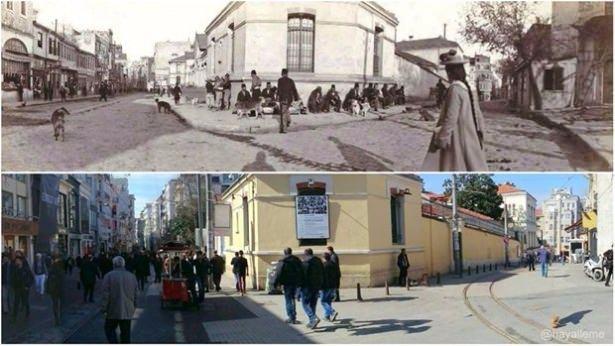 <p>İstiklal Caddesi'nin dünü ve bugününü</p>
