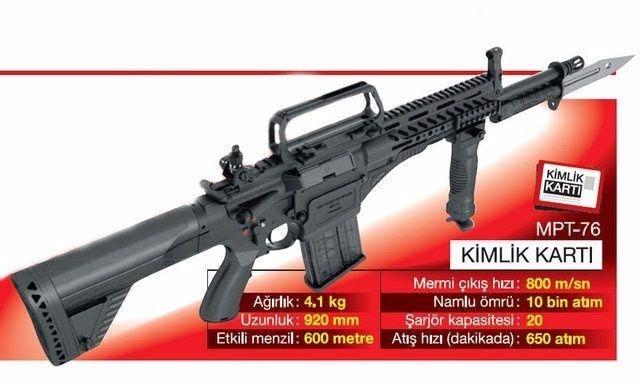 <p> </p>

<p><strong>İŞTE ÖZELLİKLERİYLE MİLLİ TÜFEĞİMİZ MPT-76</strong><br />
MPT-76, NATO'nun 42 testini hatasız geçen tek tüfek. İşte MPT-76 ile ilgili detaylar ve teknik özellikleri...<br />
 </p>

<p> </p>
