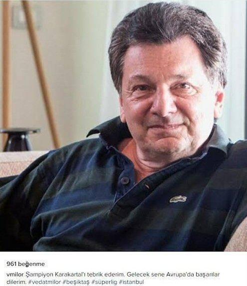 <p>Vedat Milör'den Beşitaş paylaşımı</p>
