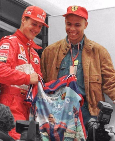 <p>Michael Schumacher ve Ronaldo</p>