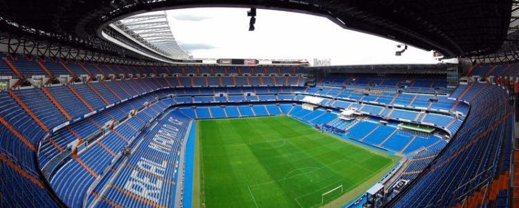 <p>Santiago Bernabéu Stadium 81,044<br />
<br />
Madrid, Spain<br />
<br />
Real Madrid C.F.</p>