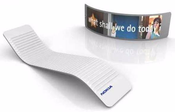 <p><strong>Nokia 888 </strong><br />
<br />
Son derece esnek olan ve kola takılabilen bu telefon bir öğrencinin tasarımı...</p>