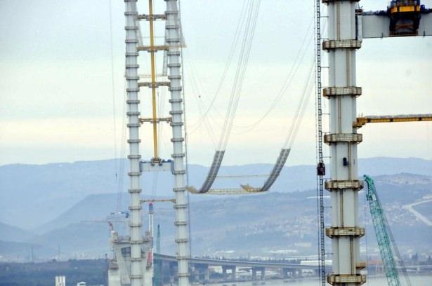 <p>İzmit Körfezi Geçiş Köprüsü'nde, iki yaka arasında mühendis ve işçilerin çalışacağı geçici yürüyüş bantları da döşenmeye başlandı</p>

<p> </p>
