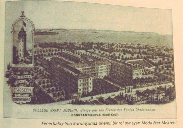 <p>Fenerbahçe'nin kuruluşunda rol alan Moda Frer Mektebi</p>
