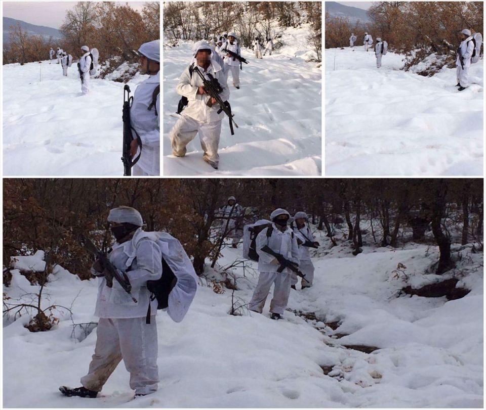 <p>Açıklamada 2 ruhsatsız tabanca, 4 ruhsatsız av tüfeği, "keskin nişancı silahı monte hamili", 131 tabanca ile 138 av tüfeği fişeği, 30 içlik, 23 bere, 70 kilogram amonyum nitrat, 10 kilogram amonyum sülfat, 2 bilgisayar kasası, flaş bellek, 2 hafıza kartı ve çok sayıda örgütsel doküman ile tıbbi malzeme ele geçirildiği belirtilerek, "Narko terörizmle mücadele kapsamında 5 ton 184 kilogram esrar ele geçirildi. Cumhuriyet Başsavcılığının talimatıyla operasyonla ilgili adli işlemlere devam ediliyor." ifadelerine yer verildi.</p>
<p> </p>
