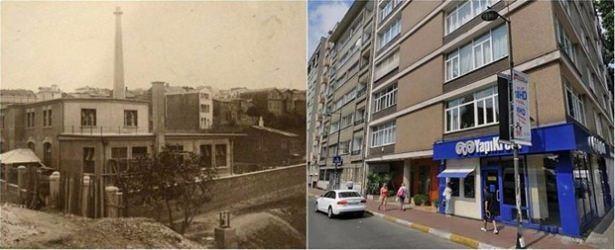 <p>Nişantaşı Vali Konağı Caddesi'ndeki Ekmek Fabrikası ve fabrikanın yerinin günümüzdeki hali.</p>
