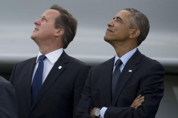 <p>Aralarında ABD Başkanı Barack Obama, İngiltere Başbakanı David Cameron, Almanya Başbakanı Angela Merkel, Fransa Cumhurbaşkanı François Hollande ve NATO Genel Sekreteri Rasmussen'in de bulunduğu birçok lider savaş uçaklarının Newport ve Cardiff kentlerindeki gösterilerini izledi. </p>
