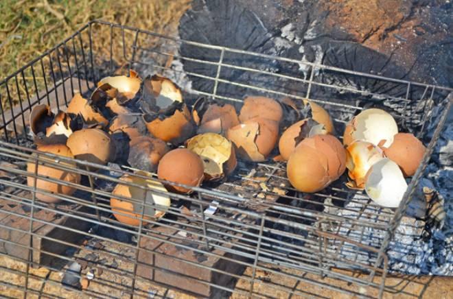 <p>Potansiyel bakterilerin ölmesi için, yumurta kabuğunu önce kaynatmak gerekir. Ardından 200 derece fırında 10-15 dakika pişirilmesi gerekir.</p>
