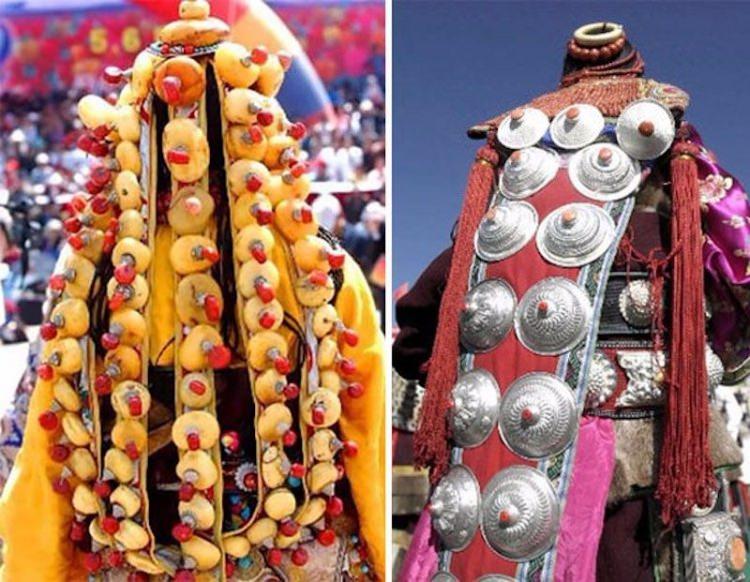 <p><strong>TİBET </strong><br />
<br />
 Tibet düğünlerinde ise gelinler beyaz ve renkli önlüklü, iplerden oluşan yünlü gelinlikler giyiyorlar. Çoğu zaman bu çok katlı elbise içinde olan gelini görmek zor oluyor.</p>
